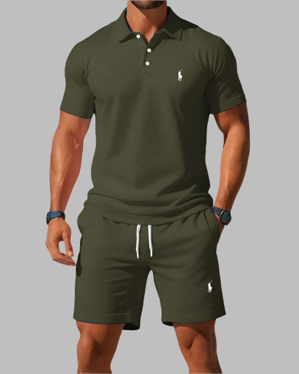 Ꮢalph Ⅼauren Men's Two-Piece Set – Timeless Elegance