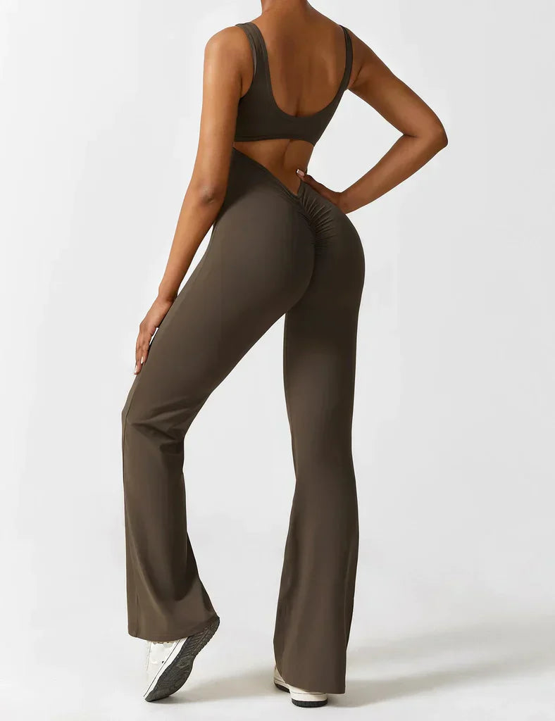 V-Back Flared Jumpsuit - BUY 1 GET 1 FREE