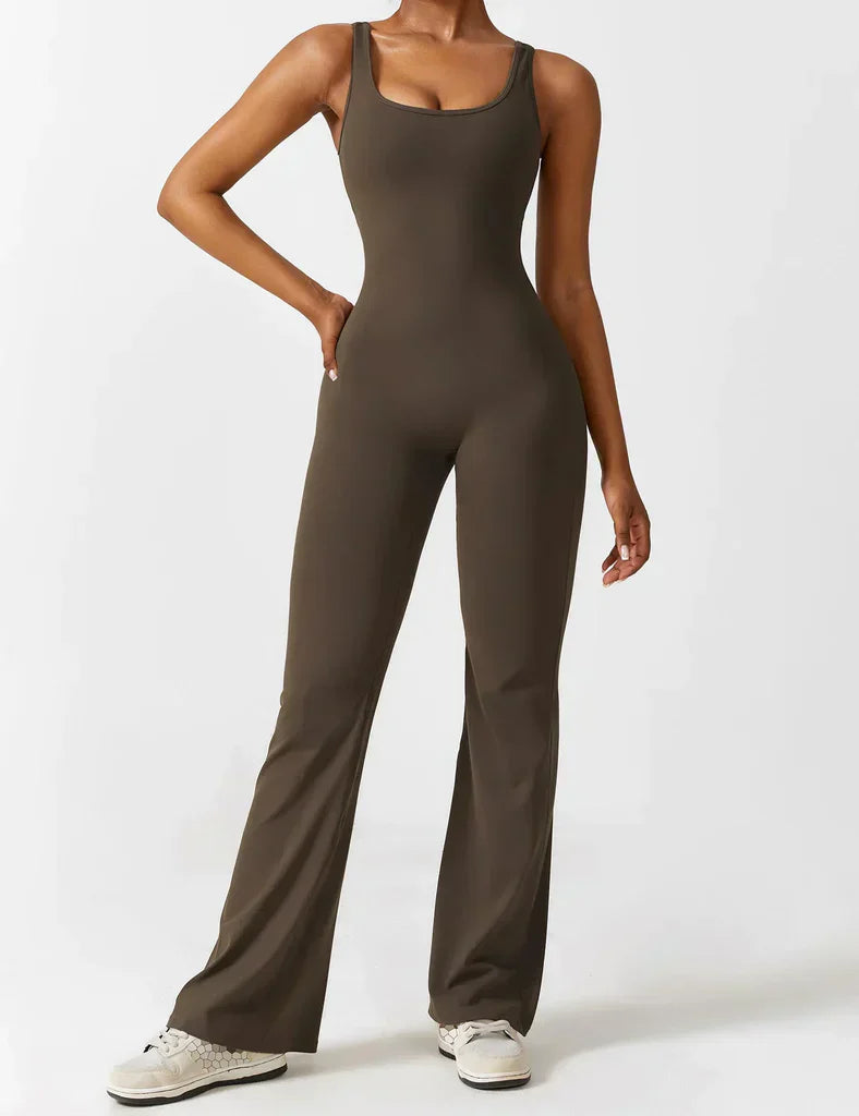 V-Back Flared Jumpsuit - BUY 1 GET 1 FREE