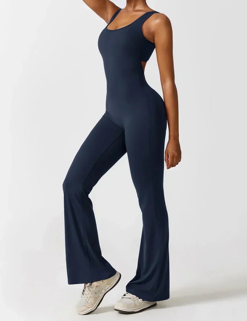 V-Back Flared Jumpsuit - BUY 1 GET 1 FREE