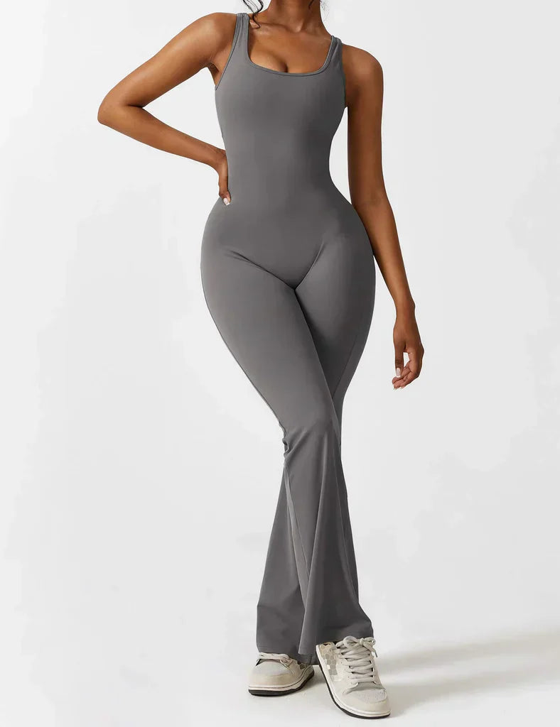 V-Back Flared Jumpsuit - BUY 1 GET 1 FREE