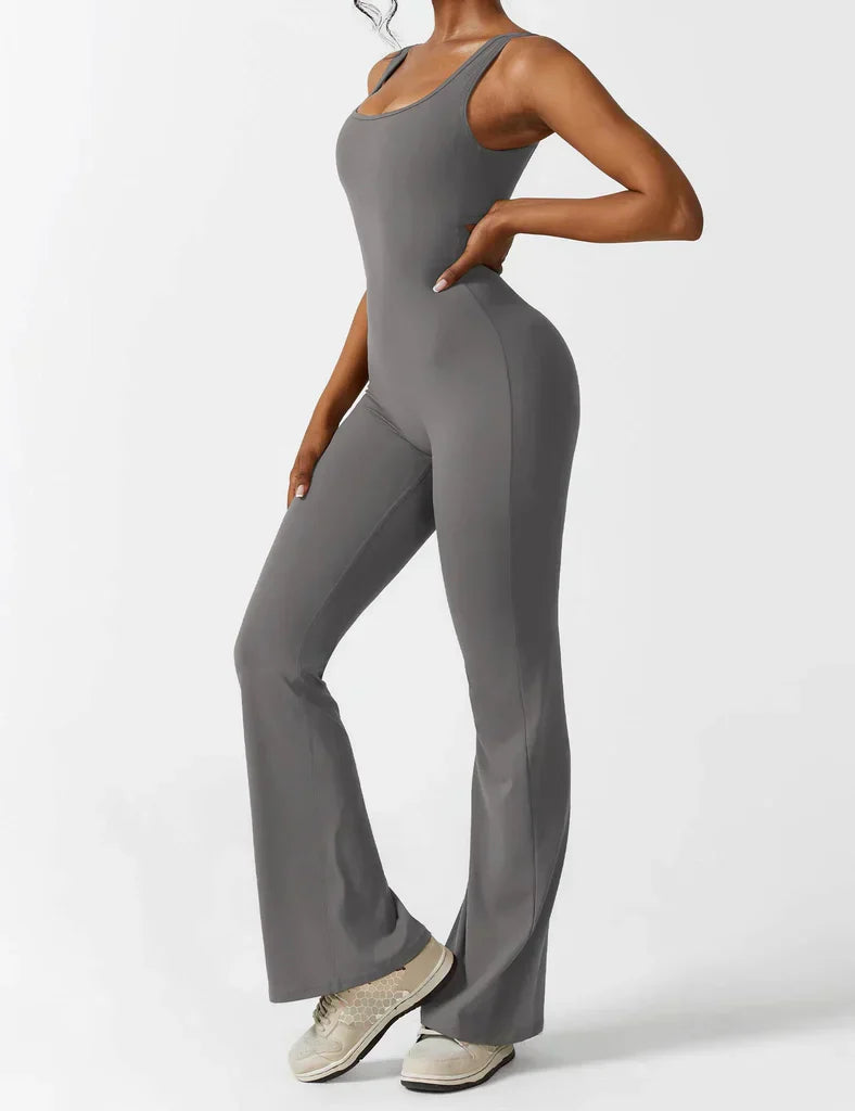 V-Back Flared Jumpsuit - BUY 1 GET 1 FREE