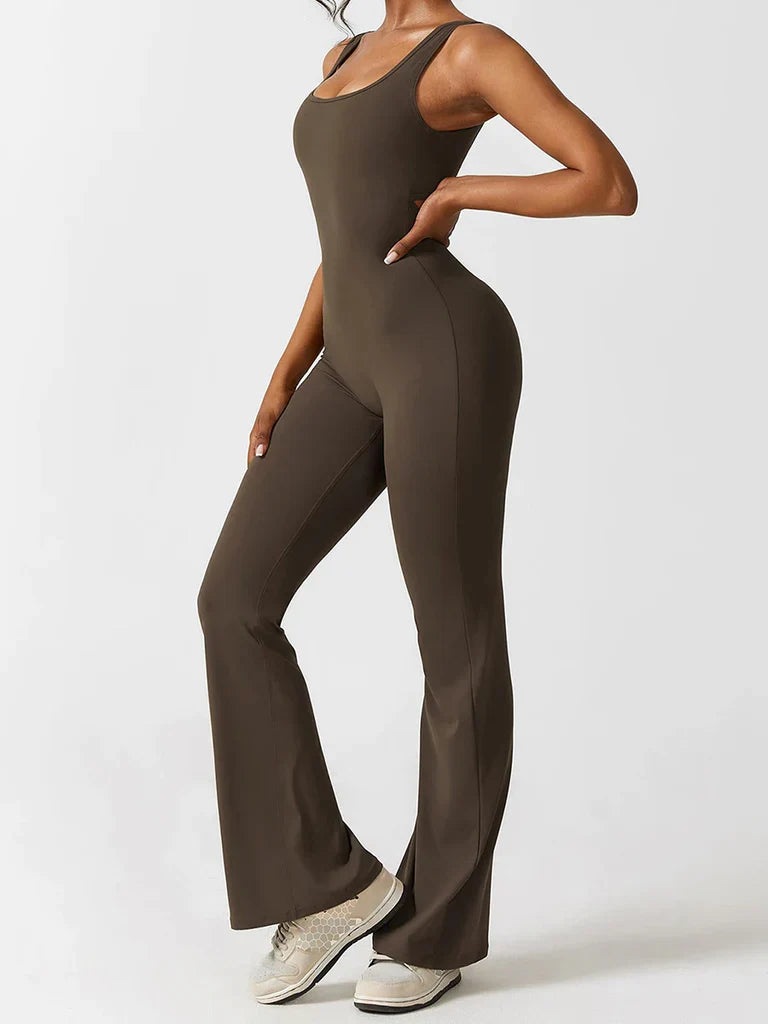 V-Back Flared Jumpsuit - BUY 1 GET 1 FREE