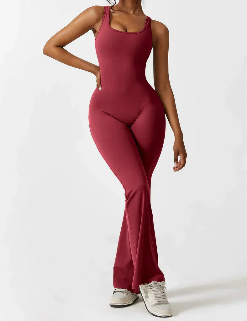 V-Back Flared Jumpsuit - BUY 1 GET 1 FREE