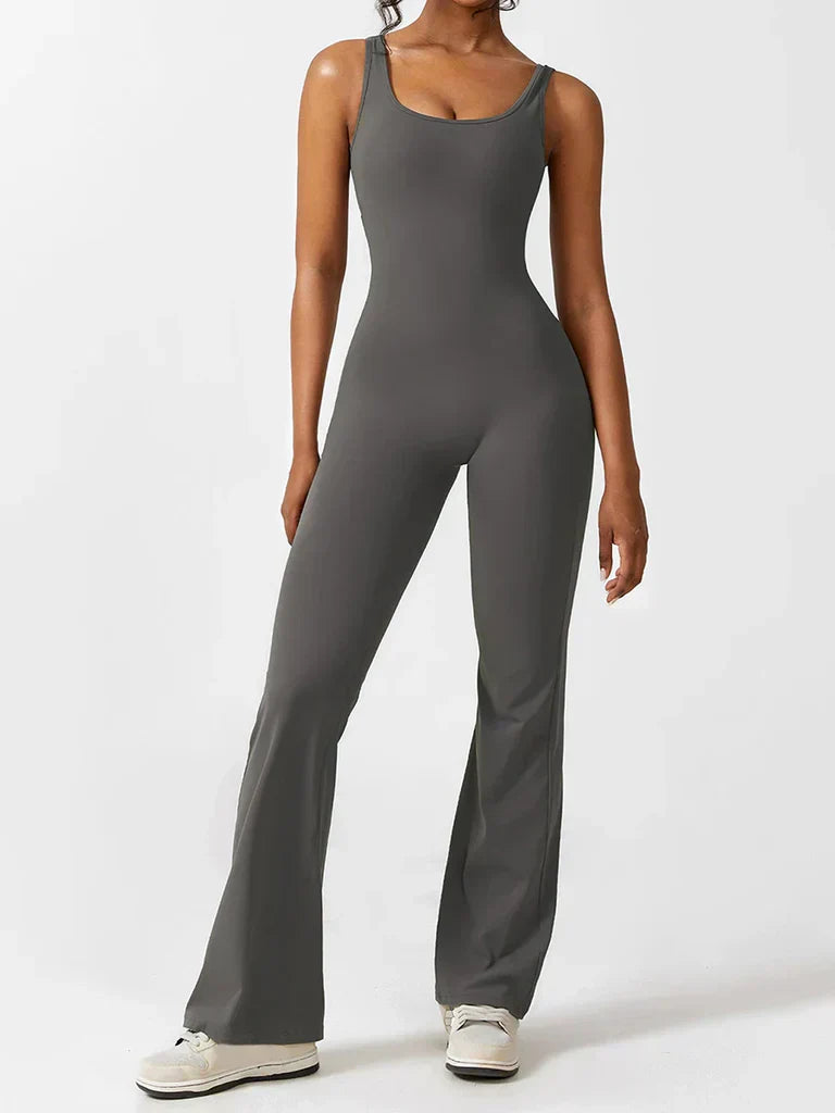 V-Back Flared Jumpsuit - BUY 1 GET 1 FREE