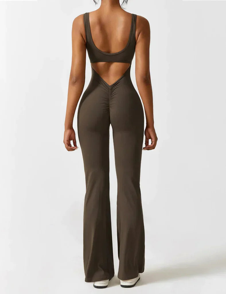 V-Back Flared Jumpsuit - BUY 1 GET 1 FREE