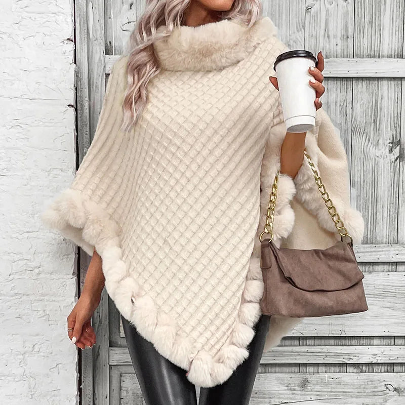 Glam Soft Weave Poncho