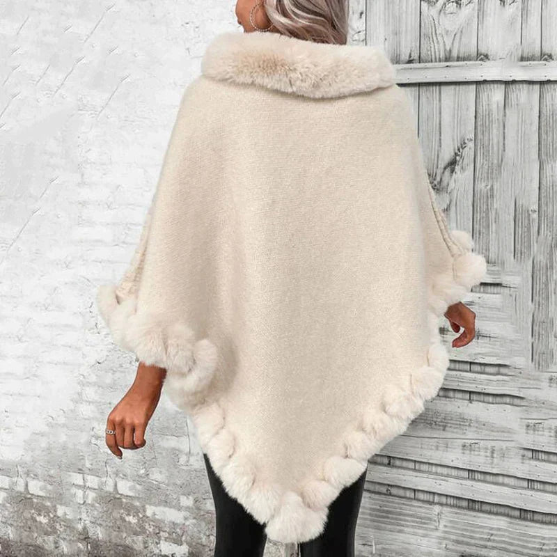 Glam Soft Weave Poncho