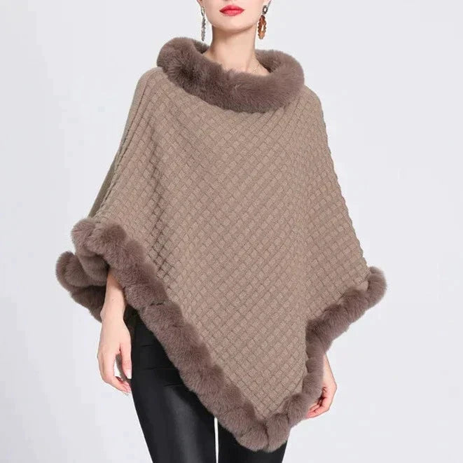 Glam Soft Weave Poncho