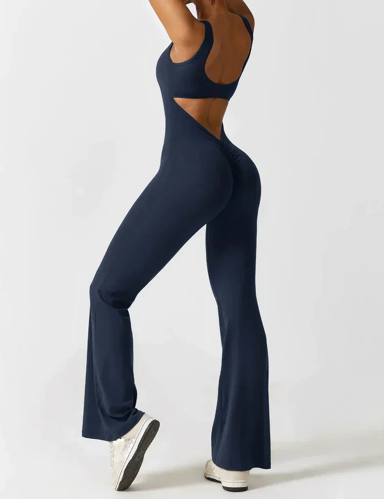 V-Back Flared Jumpsuit - BUY 1 GET 1 FREE